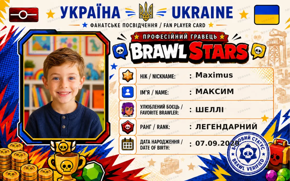 Brawl Stars Fan Player Card