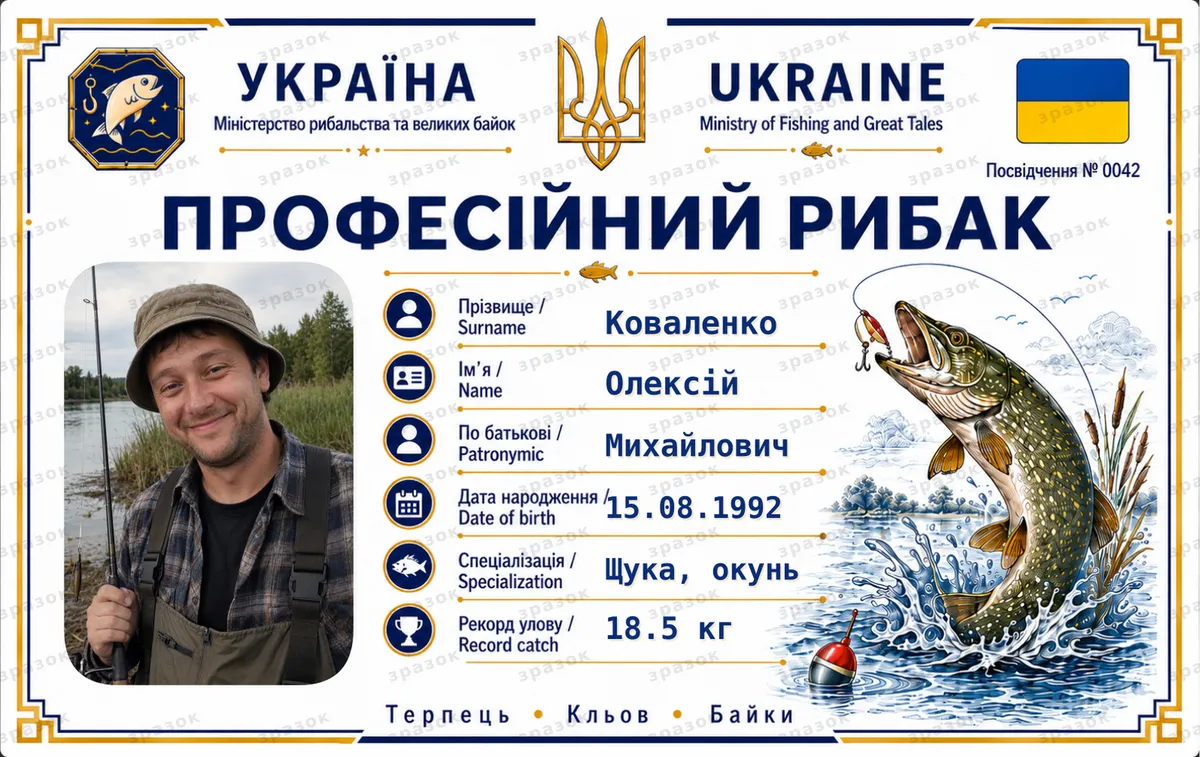 Професійний рибак ID